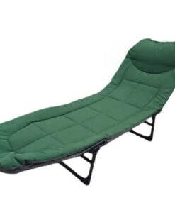 Office Nap Light Weight Folding Bed With Mattress Pillow Beach Bed - Green
