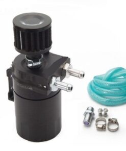 Oil catch can black 300ml with breather filter