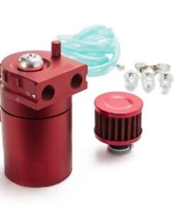 Oil catch can tank 300ml red with breather filter