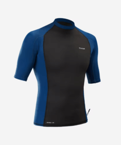 Olaian Men's Short-Sleeve Neoprene Lycra Thermal Surf Top Anti-UV T-Shirt - M