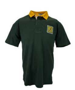 Old School Unisex South African Supporters Short Sleeve Jersey - Green - Green/Green - XL