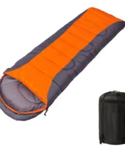 Olive Tree - Combineable Envelope Sleeping Bag 1.6kg (190+30)x75cm - Orange - Grey