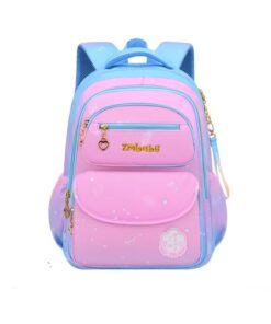 Olive Tree - Ergonomic Primary School Girl's Backpack - Gradient Pink