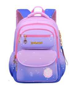 Olive Tree - Ergonomic Primary School Girl's Backpack - Gradient Purple