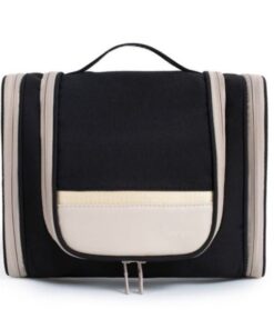 Olive Tree - Hanging Toiletry Bag Travel Cosmetic Organizer - Black