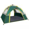 Olive Tree-Instant Automatic Pop-up Family Tent for 3 People 2 Door-Green