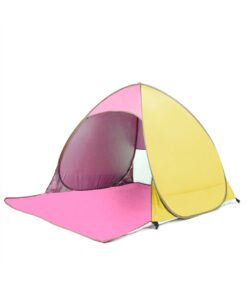 Olive Tree - Instant Beach Tent UV Protection - Yellow & Pink