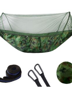 Olive Tree - Portable Pop-up Camping Hammock With Mosquito Net - Camo