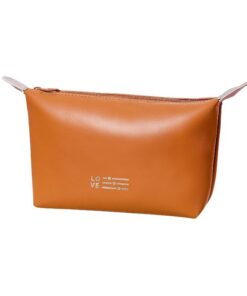 Olive Tree - Waterproof Travel Makeup Bag Cosmetic Organizer - Brown