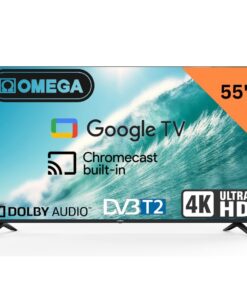 Omega 55" 4K Ultra HD Smart Google TV Dolby Audio/Chromecast/Digital Tuner