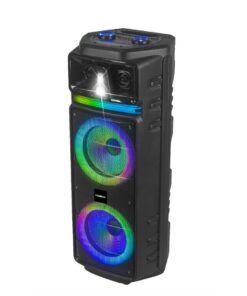 Omega Dual 10" Rumba Series Karaoke Speaker+Equalizer Battery-Powered 84A4