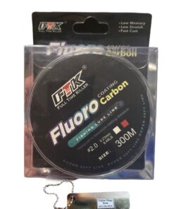 OMS FTK Fluorocarbon Fishing Line 300M - #2 + Hook Sharpener