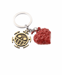 One Piece Devil Fruit Keychain - Red