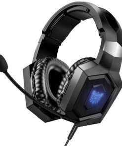 ONIKUMA K8 3.5mm Gaming Headphones with Mic & RGB LED Lights Black