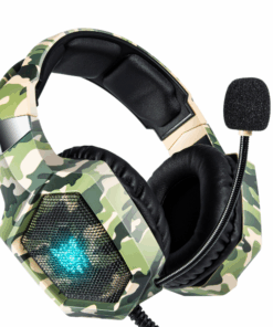 ONIKUMA -K8 - High-Fidelity Surround Sound Headset With RGB Lighting -Green