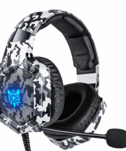 ONIKUMA -K8 - High-Fidelity Surround Sound Headset With RGB Lighting -White