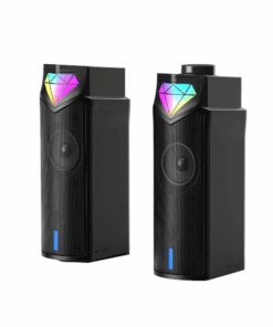 ONIKUMA L1 Attachable 5W Speakers With Dynamic RGB Lighting - Black