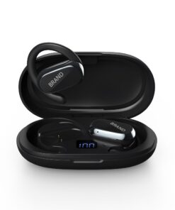 Open Ear Bluetooth Earbuds with ear hook Sports game FW9 Black