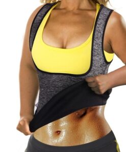 Optic Neoprene Hot Sweating Women'S Workout Body Waist Shapers - Grey