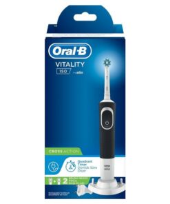 Oral-B Electric Toothbrush - Vitality 150 Cross Action - Black with 2 Heads