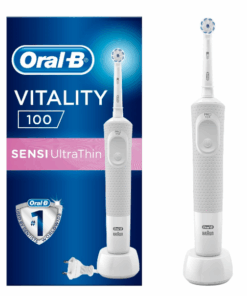 Oral-B Rechargeable Electric Toothbrush - D100 Adult Sensi UltraThin-White