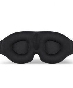 Oribibi - Eye Mask - Contoured Eye Cups, Memory Foam, Adjustable (Black)