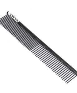 Oribibi - Grooming Comb for Dogs & Cats (Stainless Steel, Black)