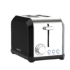 Orion 2 Slice Black Stainless Steel Toaster