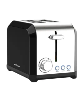 Orion 2 Slice Black Stainless Steel Toaster