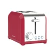 Orion 2 Slice Toaster Red Stainless Steel