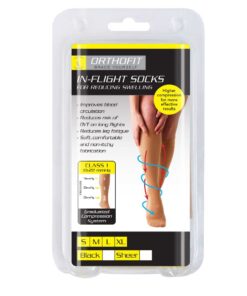 Orthofit Inflight Socks Black - Black L - L