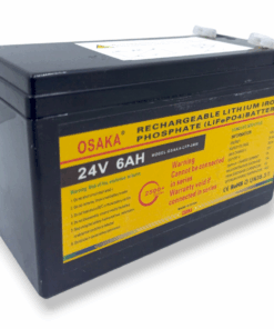 OSAKA - Gate,Alarm 24V LITHIUM iron (LifeP04) Battery -2500+ Cycles -6AH