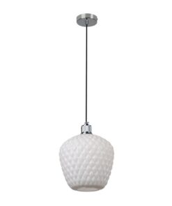 Oslo - Pendant - 250mm - White Glass