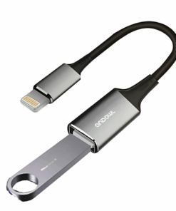 OTG Adapter with iOS Lightning and USB A Connector