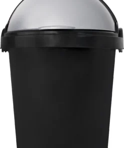 Otima 12L Black Fliptop Dustbin