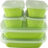 OTIMA Clear Storage Boxes with Green Lids 12 Piece Combo
