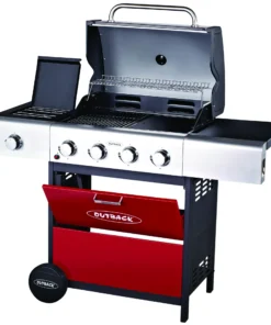 Outback Meteor 4 Gas Braai Red