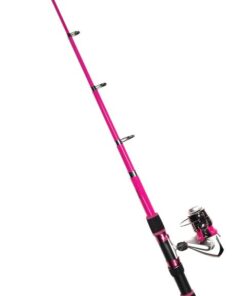 Outcast 2.4m Telescopic Fishing Rod & Reel Bundle - Pink