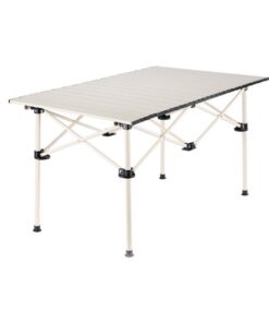 Outdoor Aluminum Alloy Folding Dining Table- Beige