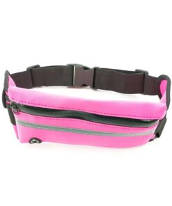 Outdoor Anti-Theft Waterproof Phone Multi-function Running Sport Waist Bag - Pink