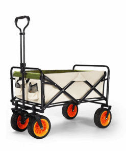 Outdoor Beach Trolley, Picnic Wagon Camping Travel Portable Cart