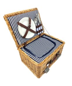 Outdoor Buddy - 2 person Wicker Picnic Basket