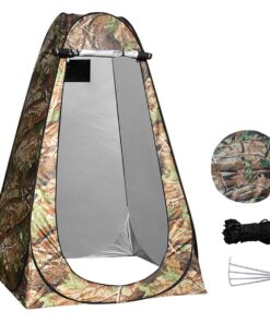 Outdoor Camping Automatic Shower Changing Tent Mobile Toilet-Single 190cmH - tree camouflage