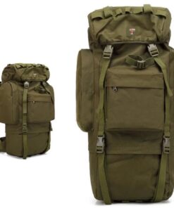 Outdoor Camping Backpack 65L - Army Green