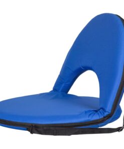 Outdoor Camping Reclining Foldable Waterproof Cushion Chair - Blue