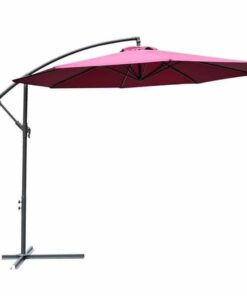Outdoor Cantilever Banana Umbrella - 300cm Marron