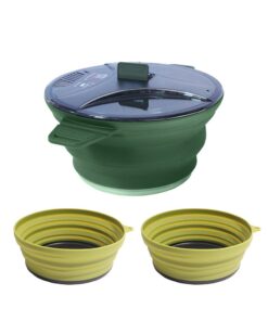 Outdoor Collapsible Camping Pot & Bowl Set of 3