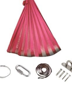 Outdoor Indoor Children Flying Swing Yoga Hammock With Hardware - Red