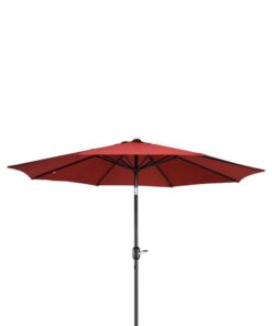 Outdoor Middle Pole Umbrella 3m Round Red