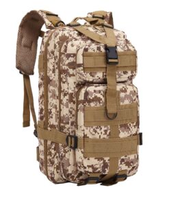 Outdoor Military Tactical Backpack for Camping & Hiking - Desert Camo